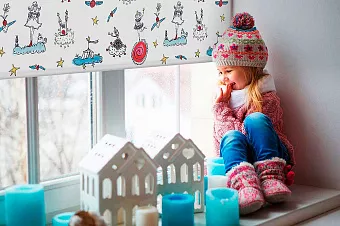 Рулонные шторы и шторы-плиссе для детской комнаты